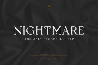Nightmare Gothic Fonts for Horror & Dark Projects