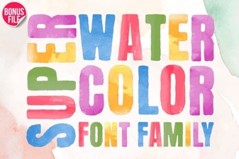 A Modern Watercolor Font for Creative Design Projects