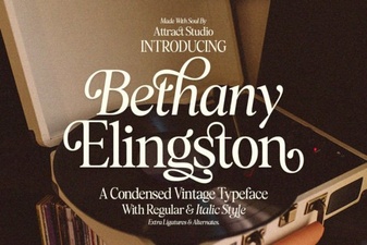 The Bethany Elingston Font for Your Creative Projects