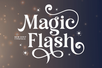 Magic Flash Font for Creative Design Projects