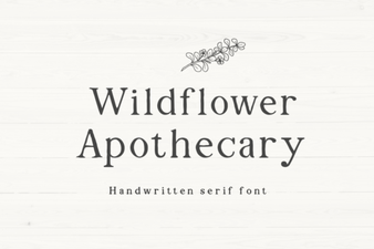Wildflower Apothecary Font for Modern Labels